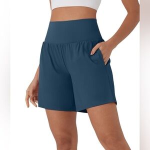 Halara SoftlyZero Airy High Waisted 2-in-1 Cool Touch Yoga Shorts 7" w/ Pockets